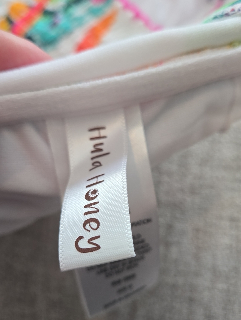 Hula Honey White Tropical Print Bikini - Picture 11 of 14